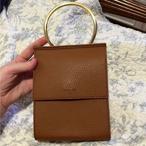 Angela Roi Ella Ring Crossbody- Tan/Brown